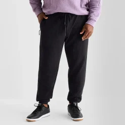 Shaquille O'Neal XLG™ Double Knit Pique Mens Drawstring Waist Cuffed Mid Rise Classic Fit Big and Tall Active Jogger Pant