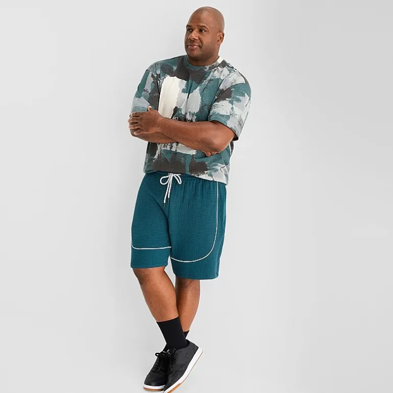Shaquille O'Neal XLG™ Double Knit Pique Mens 8" Mid Rise Big and Tall Workout Shorts