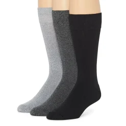 Shaquille O'Neal XLG™ Dress Performance Mens 3 Pair Big and Tall Crew Socks