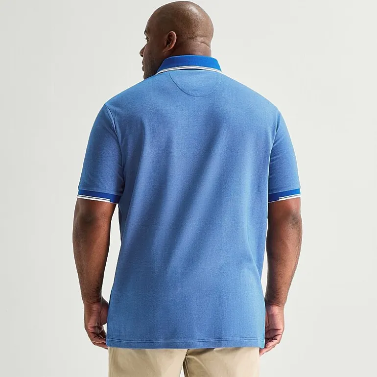Shaquille O'Neal XLG™ Game On Big and Tall Mens Regular Fit Short Sleeve Polo Shirt