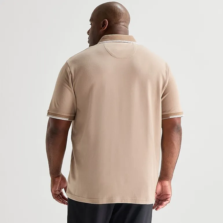 Shaquille O'Neal XLG™ Game On Big and Tall Mens Regular Fit Short Sleeve Polo Shirt