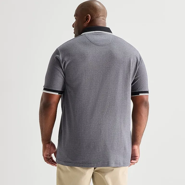 Shaquille O'Neal XLG™ Game On Big and Tall Mens Regular Fit Short Sleeve Polo Shirt