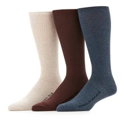 Shaquille O'Neal XLG™ Lux Rib Mens 3 Pair Big and Tall Crew Socks