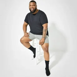 Shaquille O'Neal XLG™ Lux Rib Mens 3 Pair Big and Tall Crew Socks