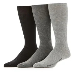 Shaquille O'Neal XLG™ Lux Rib Mens 3 Pair Big and Tall Crew Socks