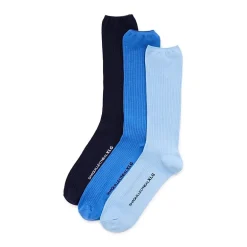 Shaquille O'Neal XLG™ Lux Rib Mens 3 Pair Big and Tall Crew Socks
