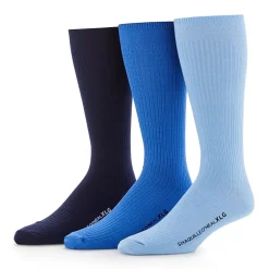 Shaquille O'Neal XLG™ Lux Rib Mens 3 Pair Big and Tall Crew Socks