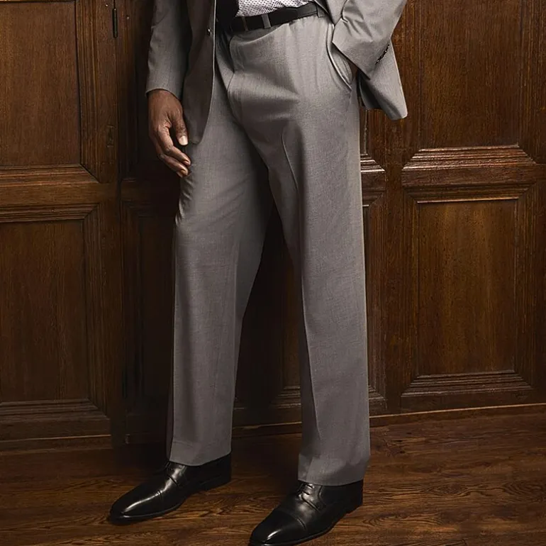 Shaquille O'Neal XLG™ Mens Big and Tall Stretch Fabric Classic Fit Flat Front Suit Pant