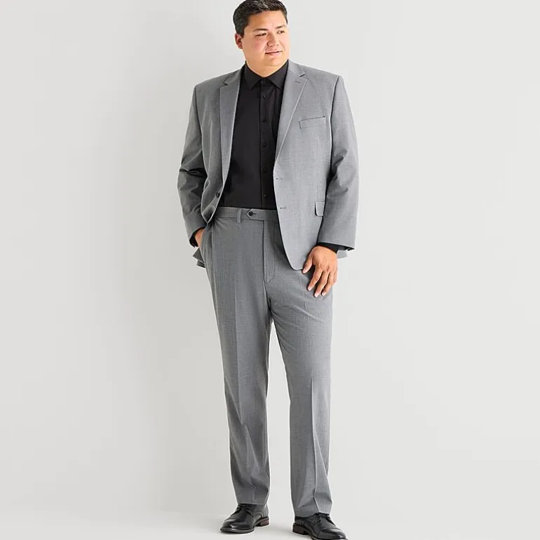 Shaquille O'Neal XLG™ Mens Big and Tall Stretch Fabric Classic Fit Flat Front Suit Pant