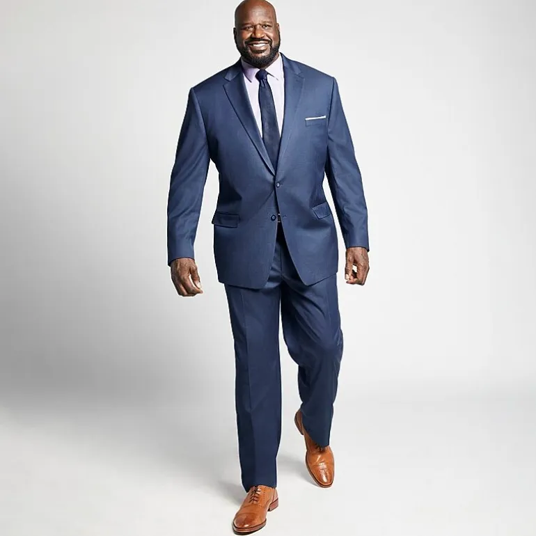Shaquille O'Neal XLG™ Mens Big and Tall Stretch Fabric Regular Fit Flat Front Suit Pant