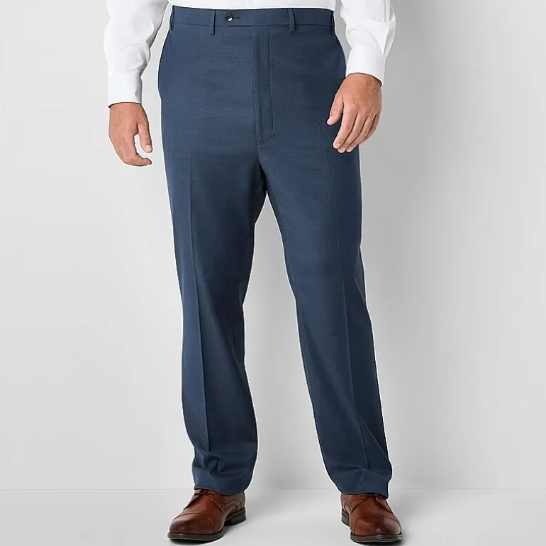 Shaquille O'Neal XLG™ Mens Big and Tall Stretch Fabric Regular Fit Flat Front Suit Pant