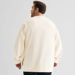 Shaquille O'Neal XLG™ Mens Crew Neck Long Sleeve Big and Tall Sweatshirt