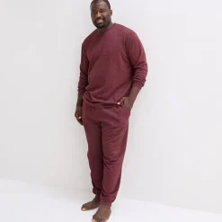 Shaquille O'Neal XLG™ Mens Crew Neck Long Sleeve Big and Tall Pajama Top