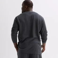 Shaquille O'Neal XLG™ Mens Crew Neck Long Sleeve Big and Tall Pajama Top