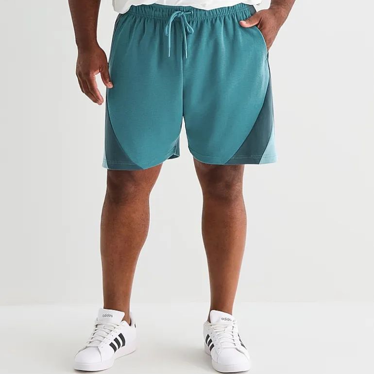 Shaquille O'Neal XLG™ Mens 8" Mid Rise Big and Tall Drawstring Waist Active Pull-On Short
