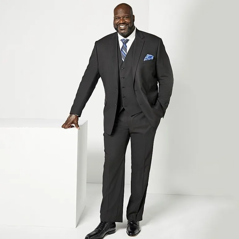 Shaquille O'Neal XLG™ Mens Stretch Fabric Classic Fit Big and Tall Suit Vest