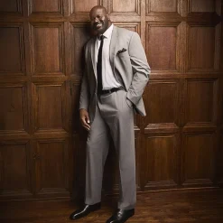 Shaquille O'Neal XLG™ Mens Stretch Fabric Classic Fit Big and Tall Suit Jacket