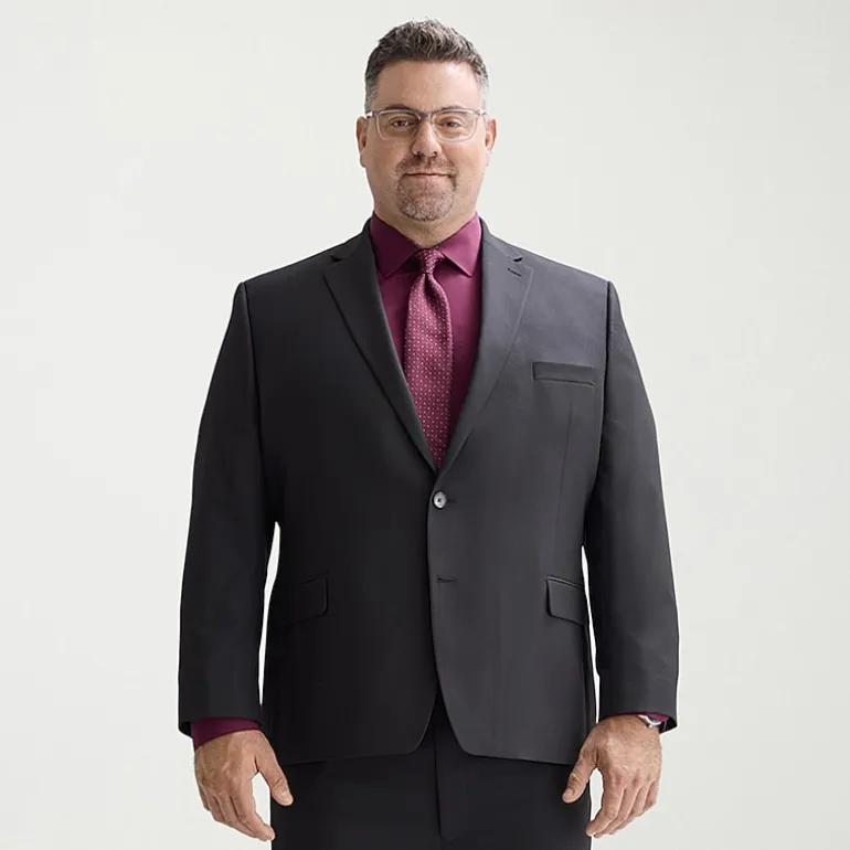 Shaquille O'Neal XLG Stretch Suit Big & Tall Classic Fit Suit Separates