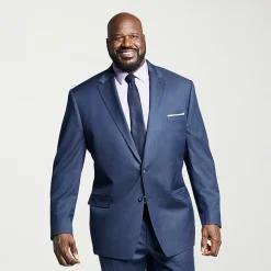 Shaquille O'Neal XLG Texture Stretch Suit Big & Tall Classic Fit Suit Separates