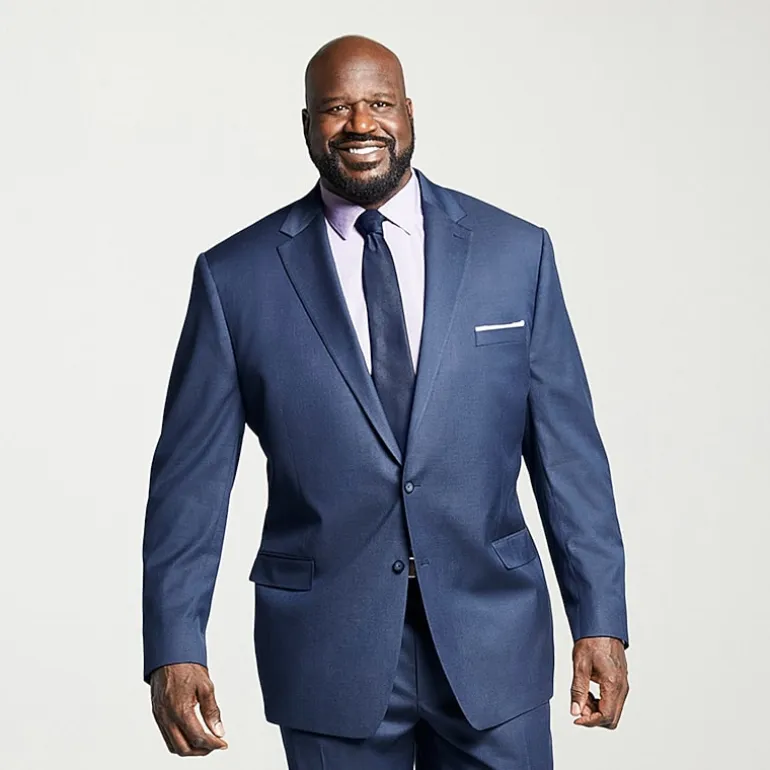 Shaquille O'Neal XLG Texture Stretch Suit Big & Tall Classic Fit Suit Separates