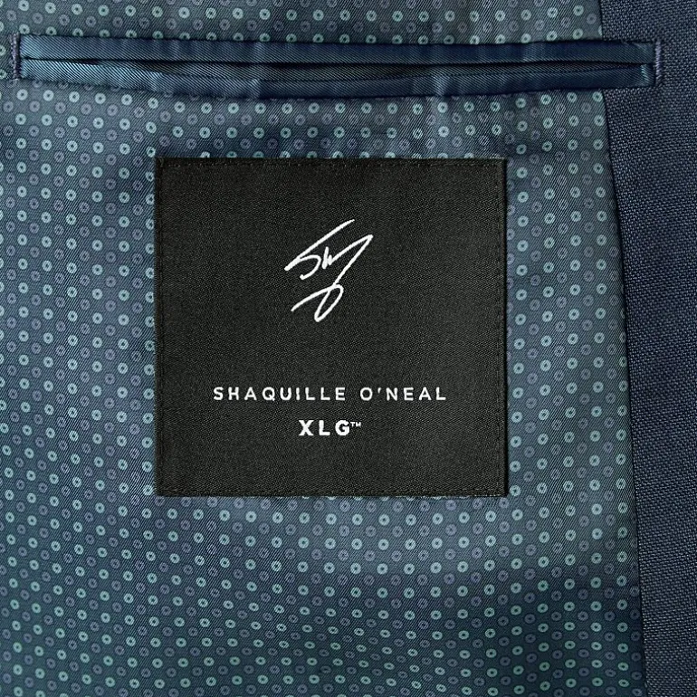 Shaquille O'Neal XLG Texture Stretch Suit Big & Tall Classic Fit Suit Separates