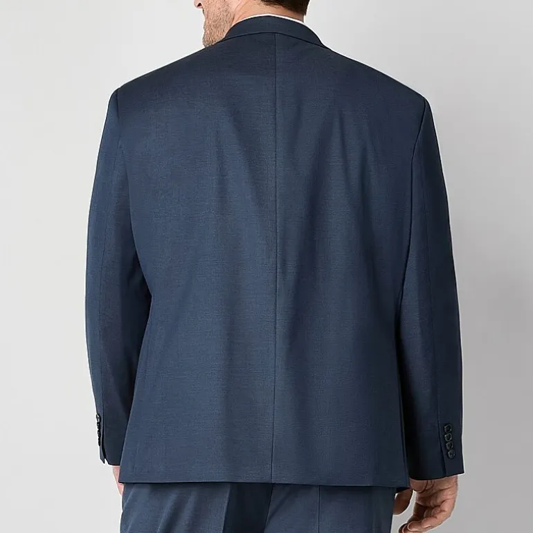 Shaquille O'Neal XLG Texture Stretch Suit Big & Tall Classic Fit Suit Separates