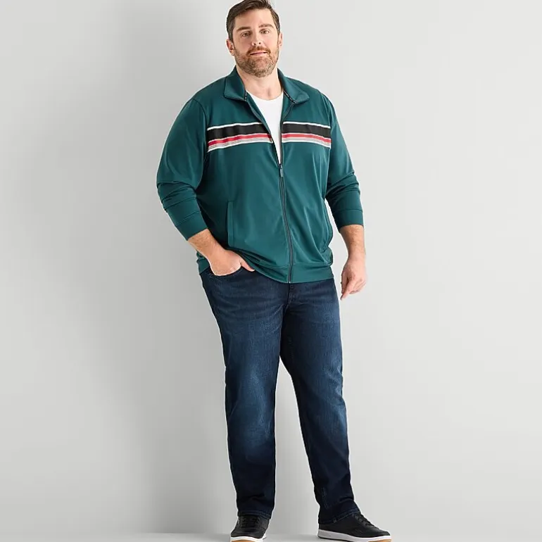 Shaquille O'Neal XLG™ Tricot Mens Big and Tall Lightweight Track Jacket