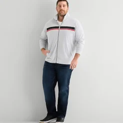 Shaquille O'Neal XLG™ Tricot Mens Big and Tall Lightweight Track Jacket