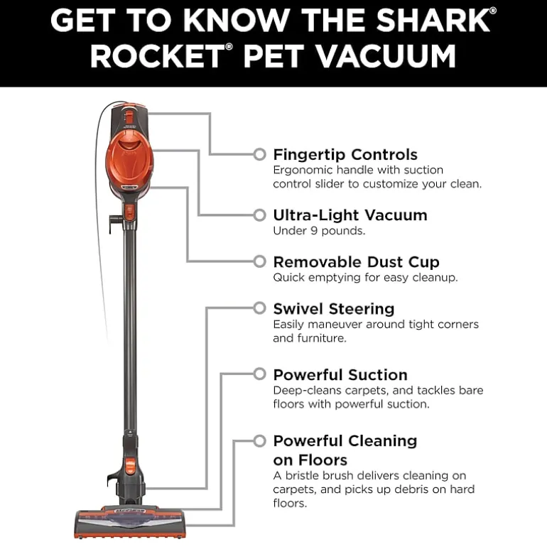 Shark® Rocket™ Ultra-Light Stick Vacuum Cleaner
