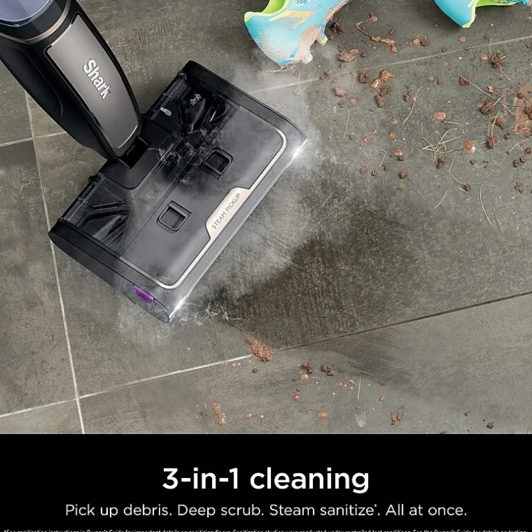 Shark Steam Mop Pick-Up & Sanitize Steam Cleaner