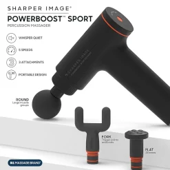 Sharper Image® Powerboost™ Sport Percussion Deep Tissue Massager