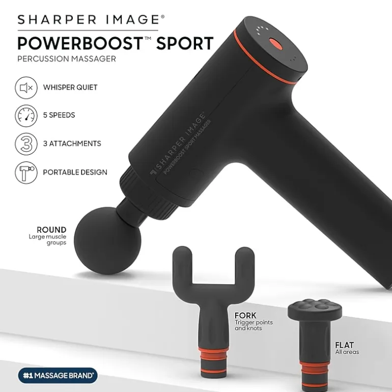 Sharper Image® Powerboost™ Sport Percussion Deep Tissue Massager
