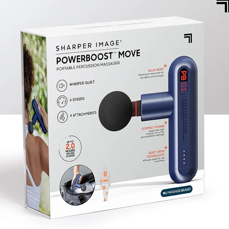 Sharper Image Powerboost Move Deep Tissue Portable Percussion Massager