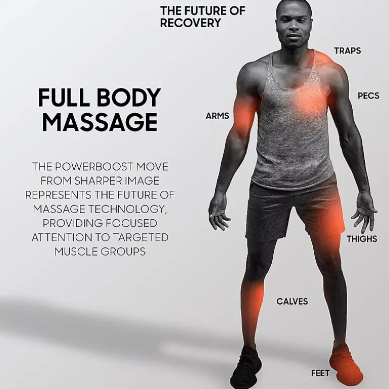 Sharper Image Powerboost Move Deep Tissue Portable Percussion Massager