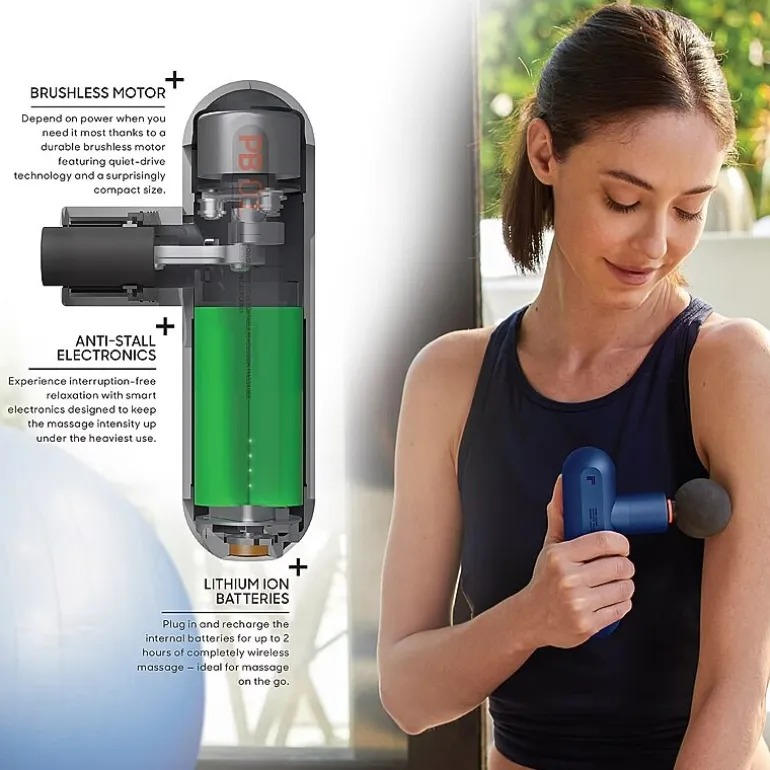Sharper Image Powerboost Move Deep Tissue Portable Percussion Massager