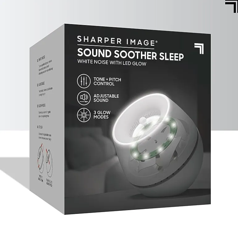 Sharper Image® Sound Soother Wind, White Noise Machine With LED Glow
