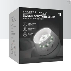 Sharper Image® Sound Soother Wind, White Noise Machine With LED Glow