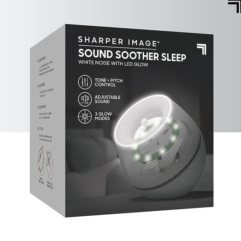 Sharper Image® Sound Soother Wind, White Noise Machine With LED Glow