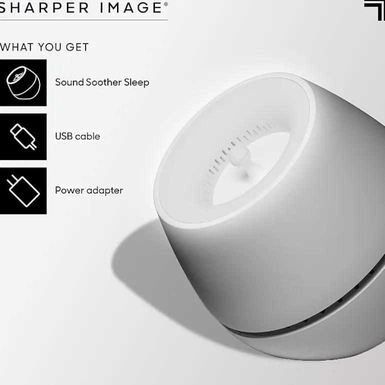 Sharper Image® Sound Soother Wind, White Noise Machine With LED Glow