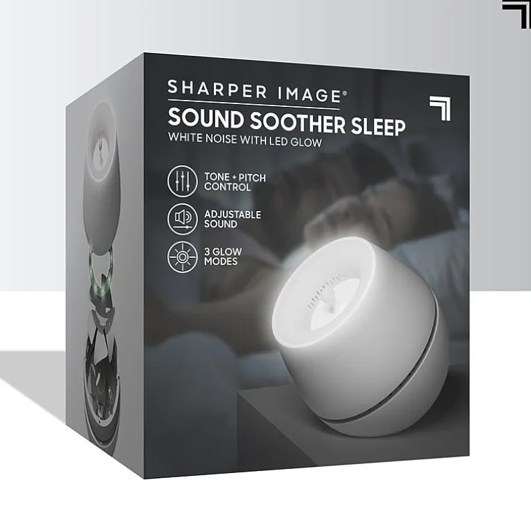 Sharper Image® Sound Soother Wind, White Noise Machine With LED Glow