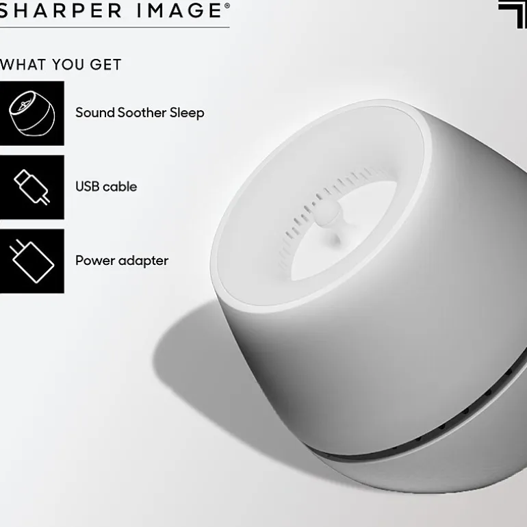 Sharper Image® Sound Soother Wind, White Noise Machine With LED Glow