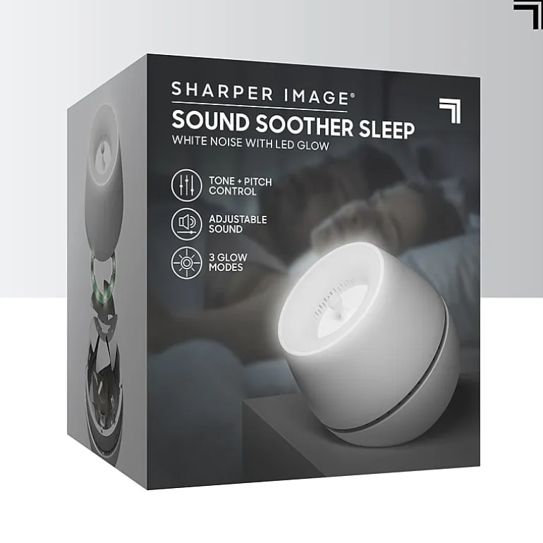 Sharper Image® Sound Soother Wind, White Noise Machine With LED Glow
