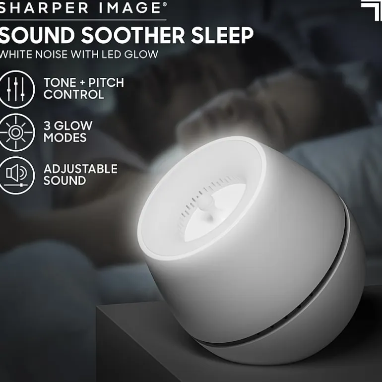 Sharper Image® Sound Soother Wind, White Noise Machine With LED Glow