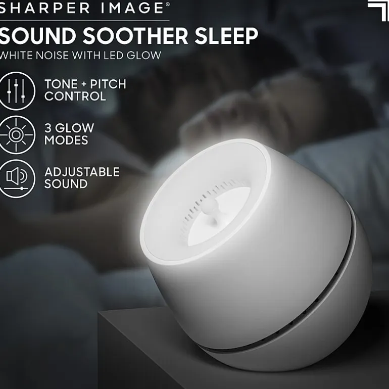 Sharper Image® Sound Soother Wind, White Noise Machine With LED Glow
