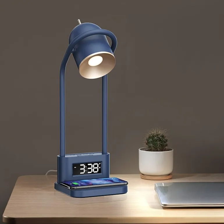 Sheffield Labs 16.7" Newport Blue Metal Led Desk Lamp