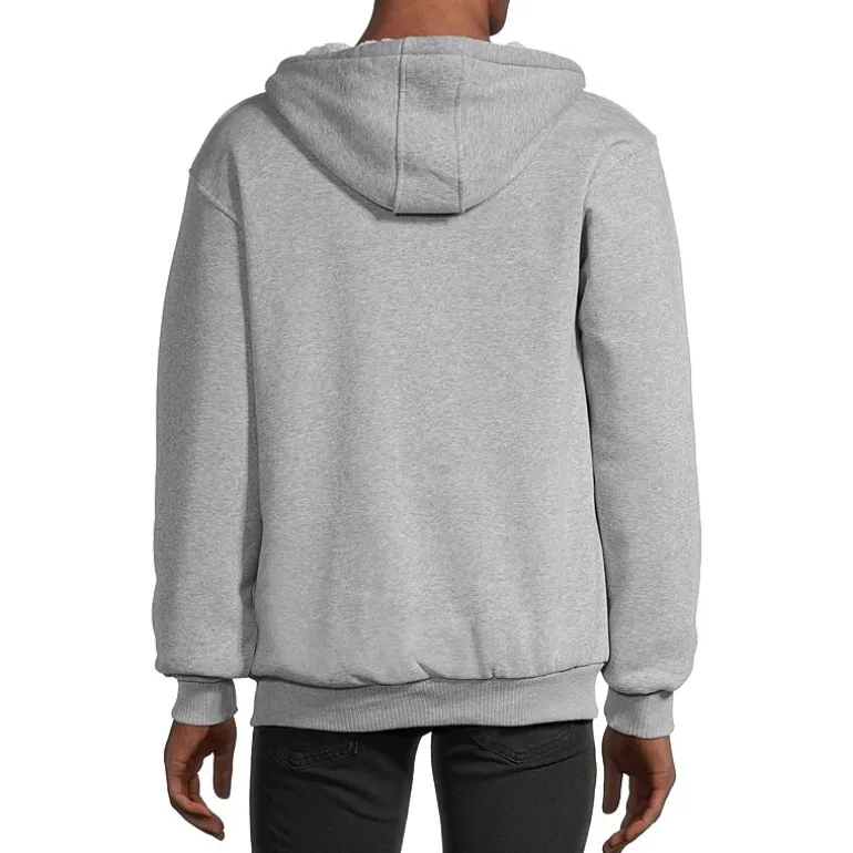 Sherpa-Lined Hoodie Jacket
