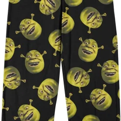 Shrek Face Mens 1 Pair Pajama Pants