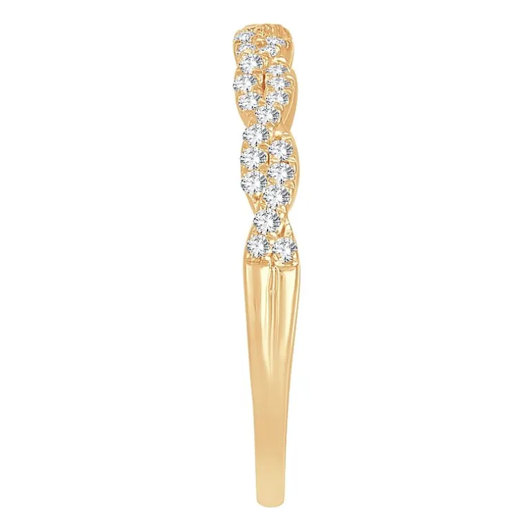 Signature By Modern Bride 1/5 CT.T.W. Natural Diamond 10K or 14K Gold Wedding Band