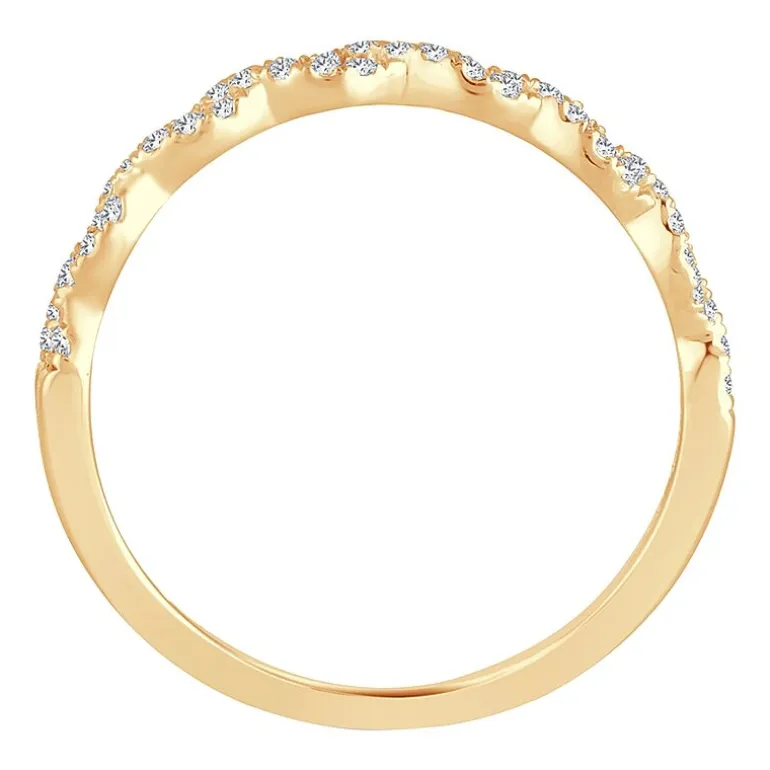 Signature By Modern Bride 1/5 CT.T.W. Natural Diamond 10K or 14K Gold Wedding Band