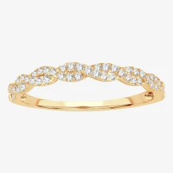 Signature By Modern Bride 1/5 CT.T.W. Natural Diamond 10K or 14K Gold Wedding Band